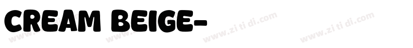 cream beige字体转换
